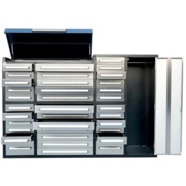  Armoire de garage en acier inoxydable Steelman de 7 pi (35 tiroirs)