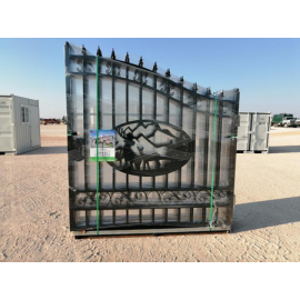 Portail en fer forgé à double battant Greatbear avec motif «arbre».Tree"